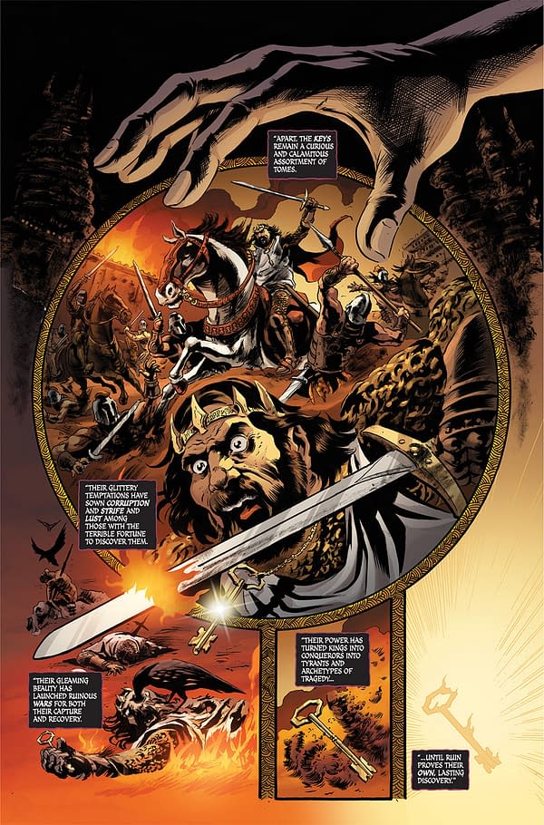 Preview page from Helloween #1, by Joe Harris and Axel Medellin, in stores October 26th from Opus Comics