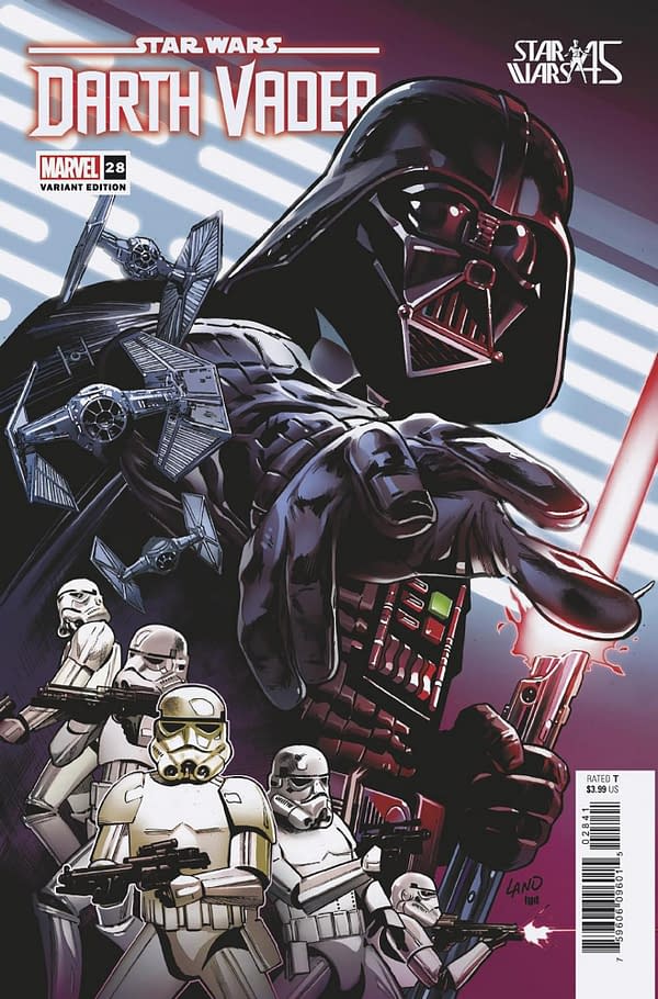Cover image for STAR WARS: DARTH VADER 28 LAND NEW HOPE 45TH ANNIVERSARY VARIANT