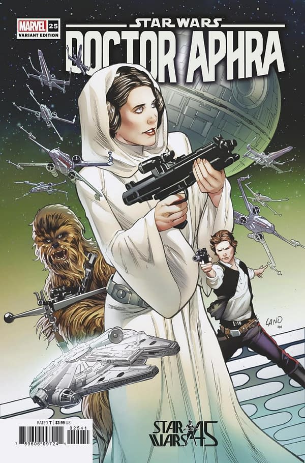 Cover image for STAR WARS: DOCTOR APHRA 25 LAND NEW HOPE 45TH ANNIVERSARY VARIANT