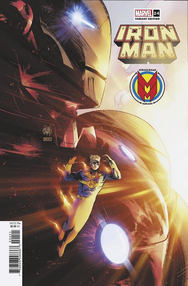 Cover image for IRON MAN 24 KUBERT MIRACLEMAN VARIANT