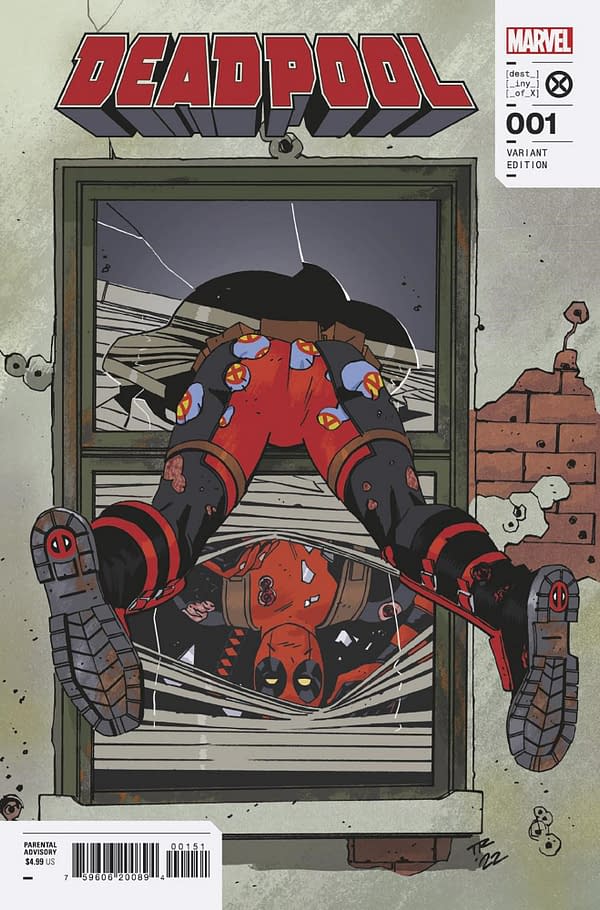 Cover image for DEADPOOL 1 REILLY WINDOW SHADES VARIANT