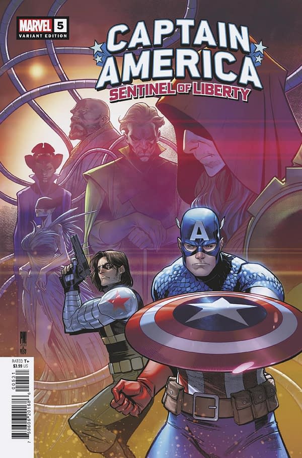 Cover image for CAPTAIN AMERICA: SENTINEL OF LIBERTY 5 MEDINA CONNECTING COVER VARIANT