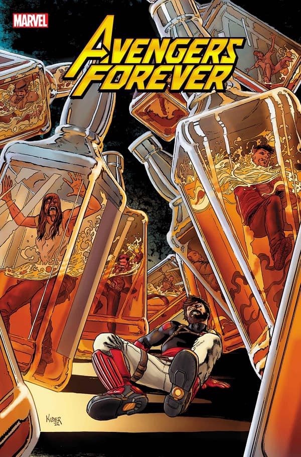 Cover image for AVENGERS FOREVER #10 AARON KUDER COVER