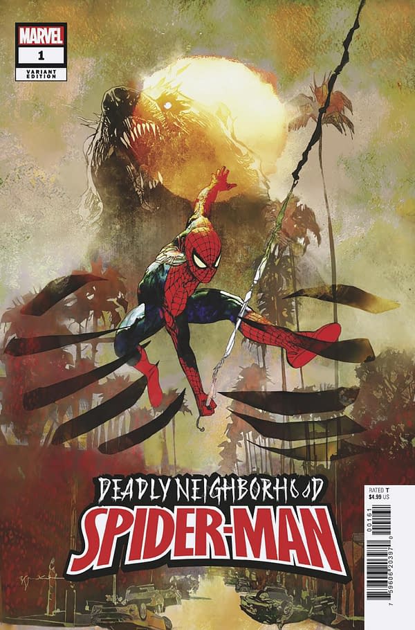 Cover image for DEADLY NEIGHBORHOOD SPIDER-MAN 1 SIENKIEWICZ VARIANT