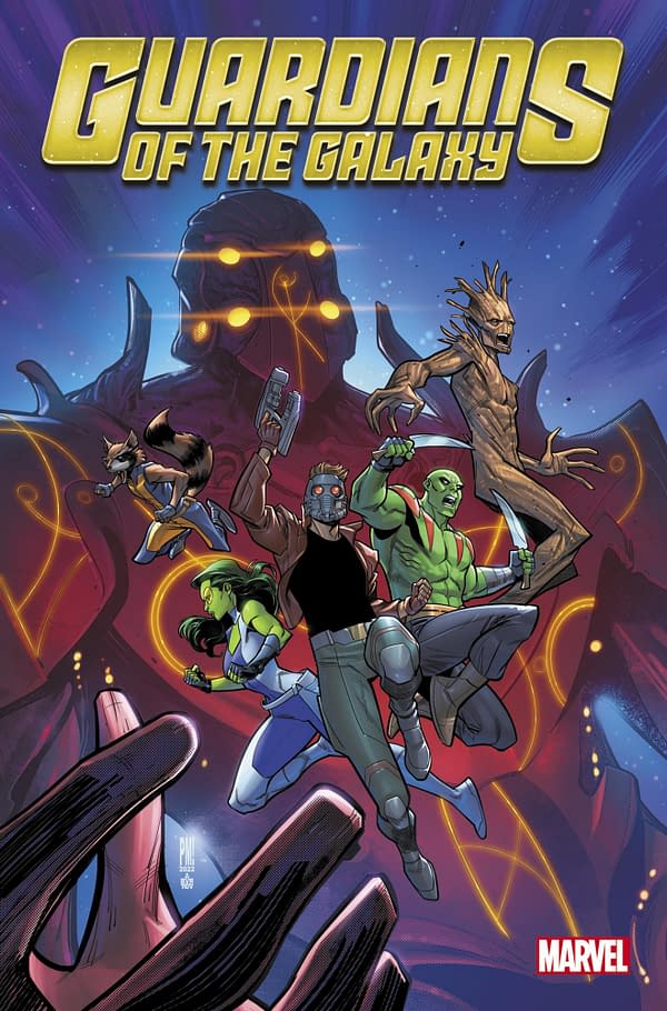 Cover image for GUARDIANS OF THE GALAXY: COSMIC REWIND #1 PACO MEDINA COVER