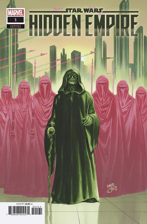 Cover image for STAR WARS: HIDDEN EMPIRE 1 DAVID LOPEZ TRAVEL VARIANT