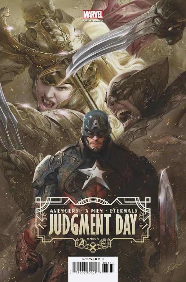 Cover image for A.X.E.: JUDGMENT DAY OMEGA 1 LOZANO VARIANT