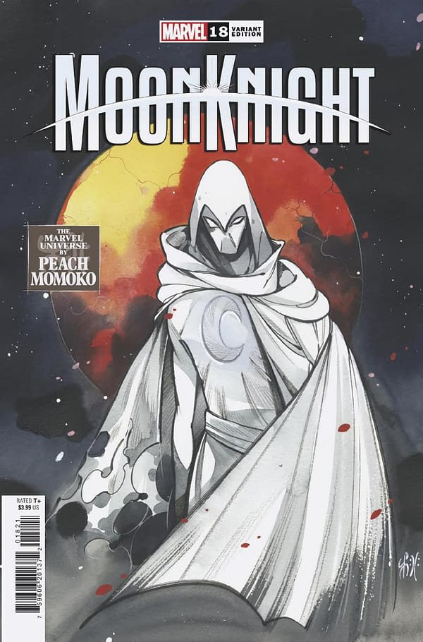 Cover image for MOON KNIGHT 18 MOMOKO MARVEL UNIVERSE VARIANT