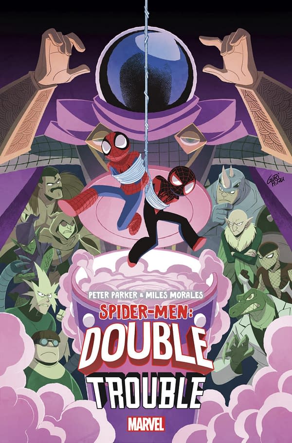 Cover image for PETER PARKER & MILES MORALES: SPIDER-MEN - DOUBLE TROUBLE #2 GURIHIRU COVER