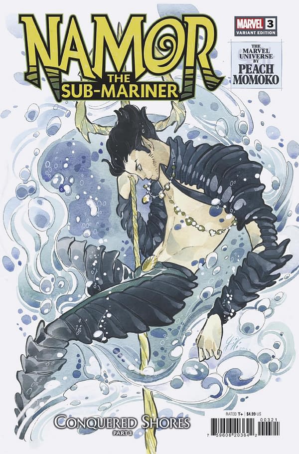 Cover image for NAMOR THE SUB-MARINER: CONQUERED SHORES 3 MOMOKO MARVEL UNIVERSE VARIANT