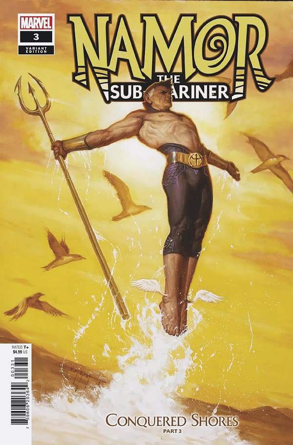 Cover image for NAMOR THE SUB-MARINER: CONQUERED SHORES 3 GIST VARIANT