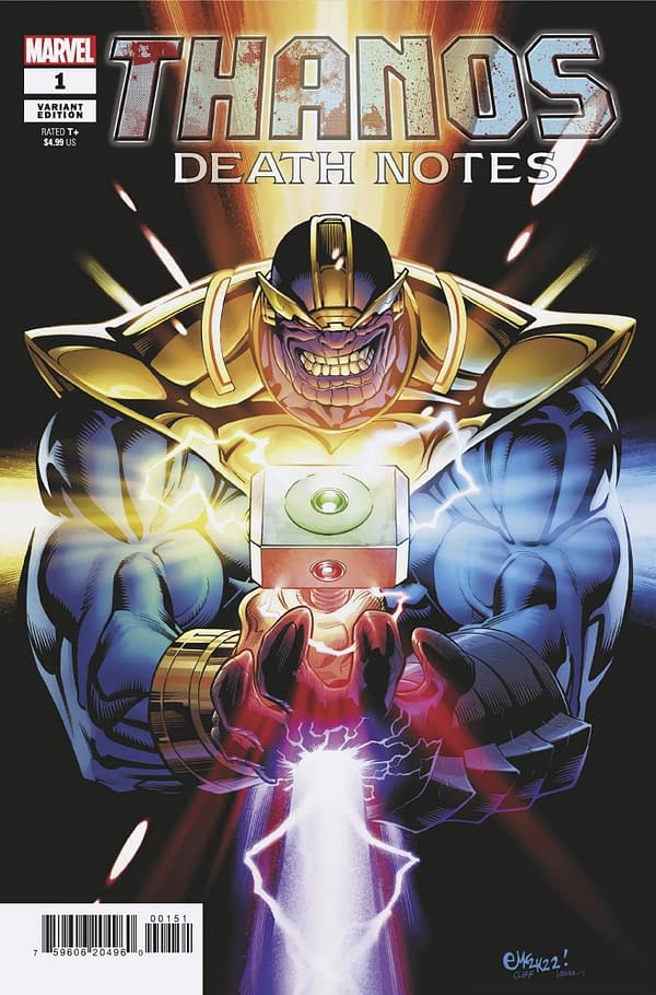 Cover image for THANOS: DEATH NOTES 1 MCGUINNESS VARIANT