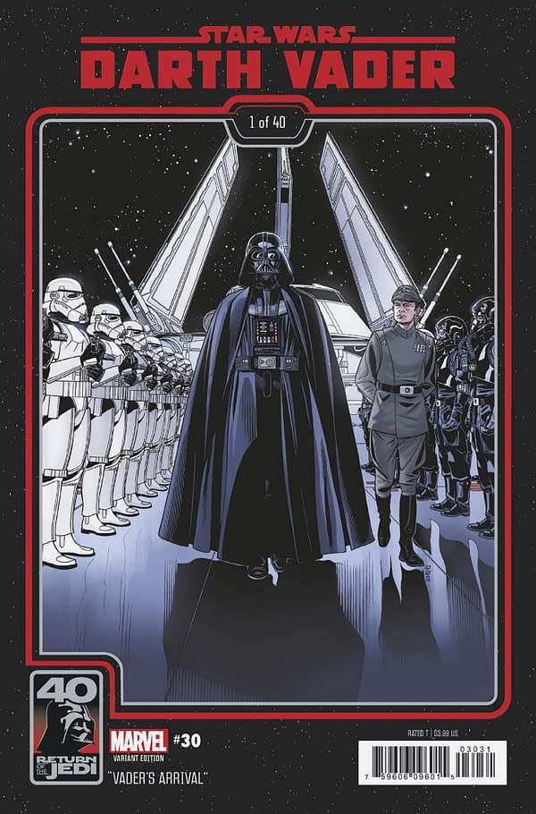 Cover image for STAR WARS: DARTH VADER 30 SPROUSE RETURN OF THE JEDI 40TH ANNIVERSARY VARIANT