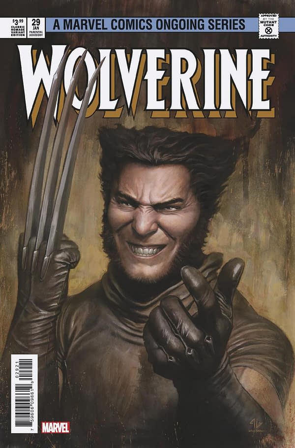 Cover image for WOLVERINE 29 GRANOV CLASSIC HOMAGE VARIANT