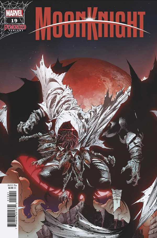 Cover image for MOON KNIGHT 19 TAN DEMONIZED VARIANT