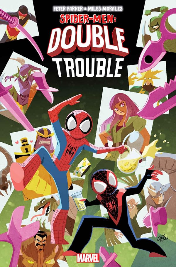 Cover image for PETER PARKER & MILES MORALES SPIDER-MAN DOUBLE TROUBLE #3 GURIHIRU COVER