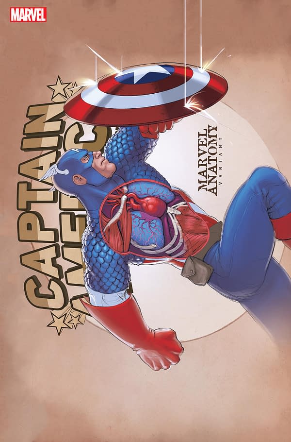 Cover image for CAPTAIN AMERICA: SENTINEL OF LIBERTY 9 LOBE MARVEL ANATOMY VARIANT