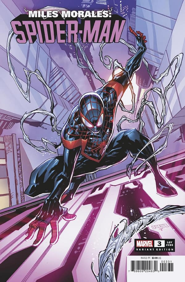 Cover image for MILES MORALES: SPIDER-MAN 3 LASHLEY VARIANT