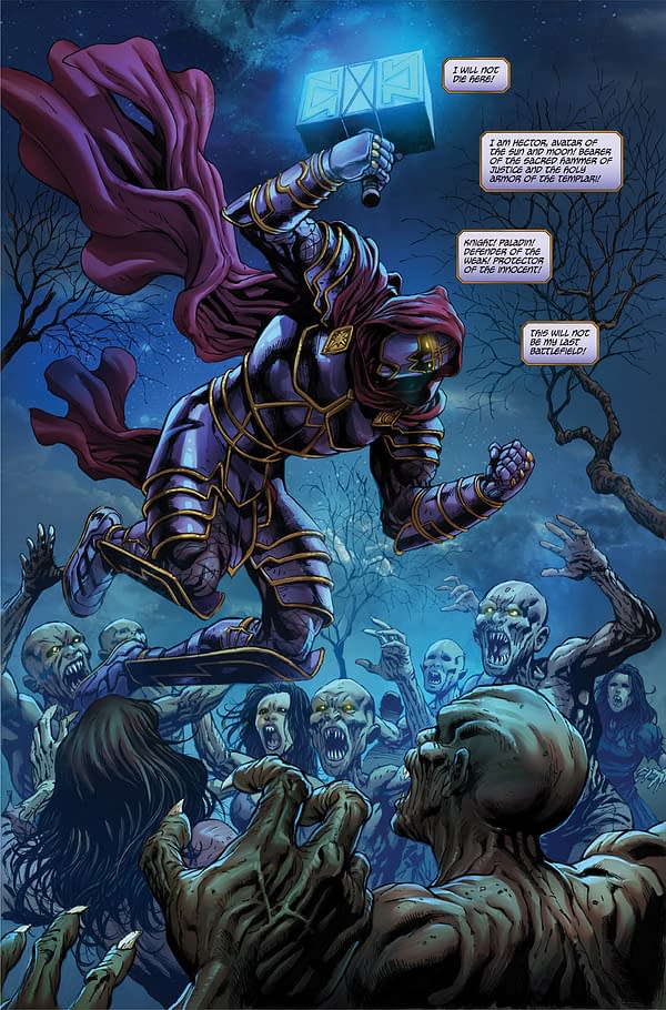 Interior preview page from Hammerfall #2