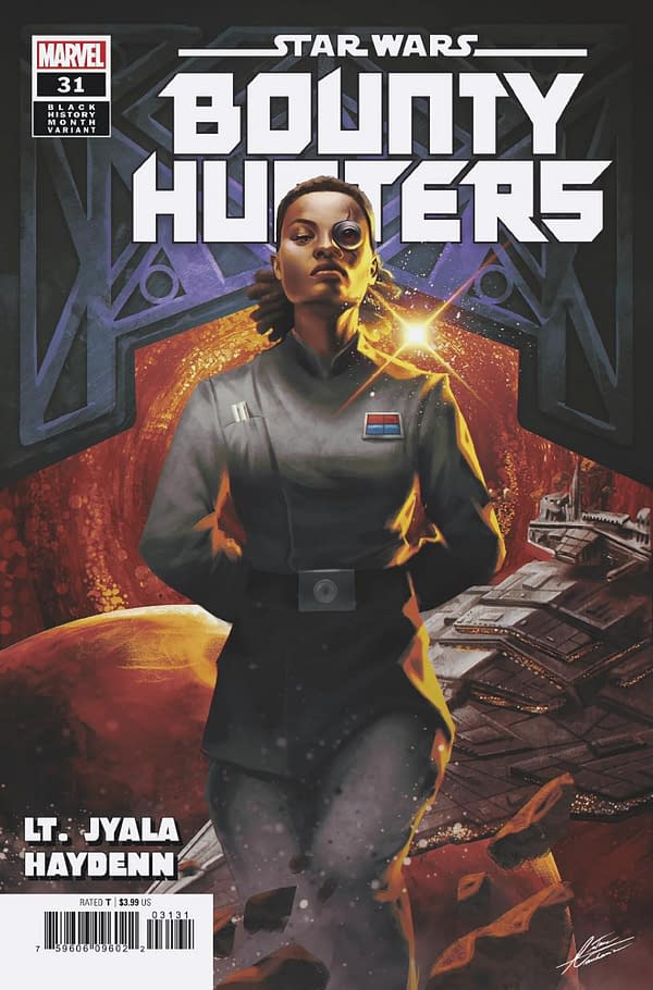 Cover image for STAR WARS: BOUNTY HUNTERS 31 MANHANINI BLACK HISTORY MONTH VARIANT