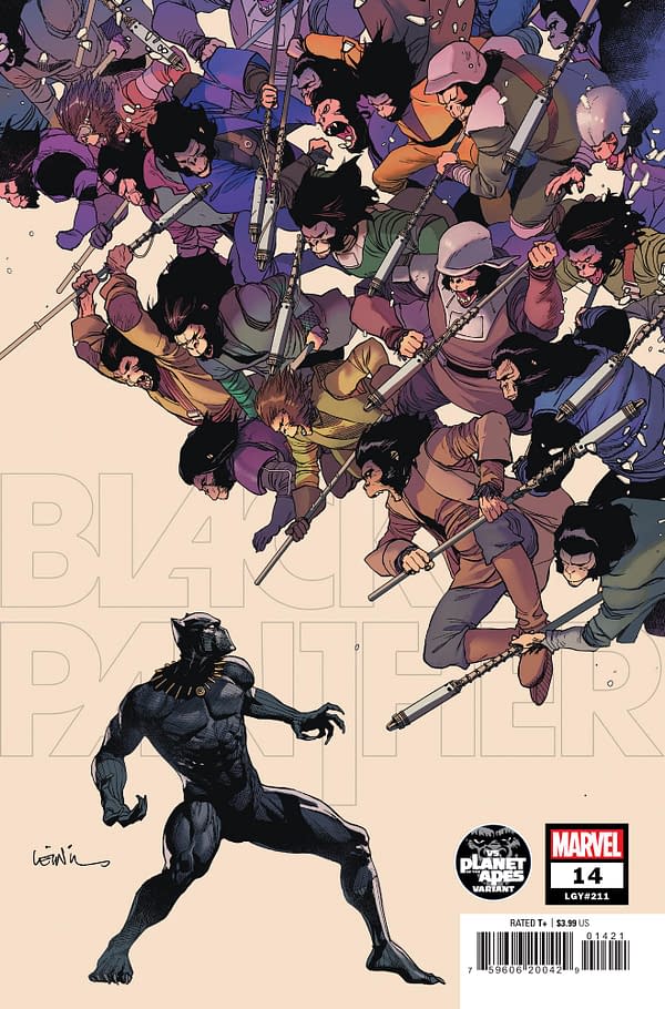 Cover image for BLACK PANTHER 14 YU PLANET OF THE APES VARIANT
