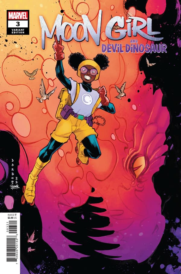 Cover image for MOON GIRL AND DEVIL DINOSAUR 3 DARBOE VARIANT