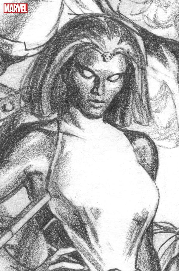 Cover image for ROGUE & GAMBIT 1 ALEX ROSS TIMELESS MYSTIQUE VIRGIN SKETCH VARIANT