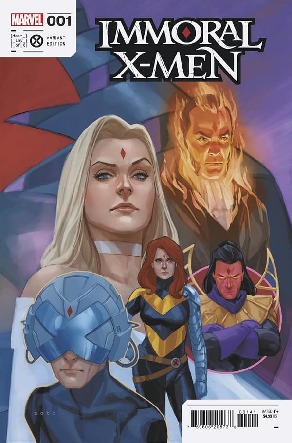 Cover image for IMMORAL X-MEN 1 NOTO SOS FEBRUARY CONNECTING VARIANT [SIN]