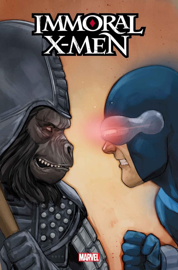 Cover image for IMMORAL X-MEN 1 NOTO PLANET OF THE APES VARIANT [SIN]