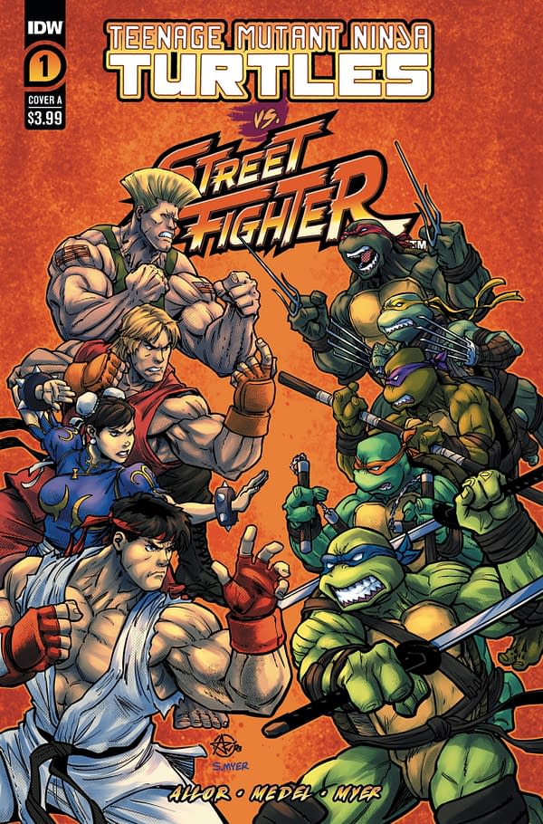 Teenage Mutant Ninja Turtles vs. Street Fighter in New Comic at IDW