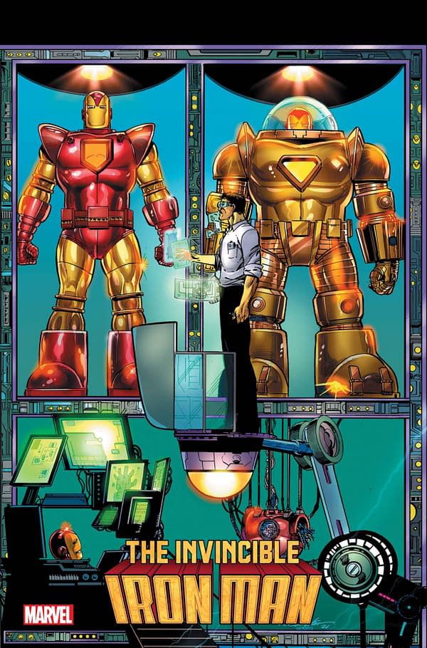Cover image for INVINCIBLE IRON MAN 4 LAYTON CONNECTING VARIANT