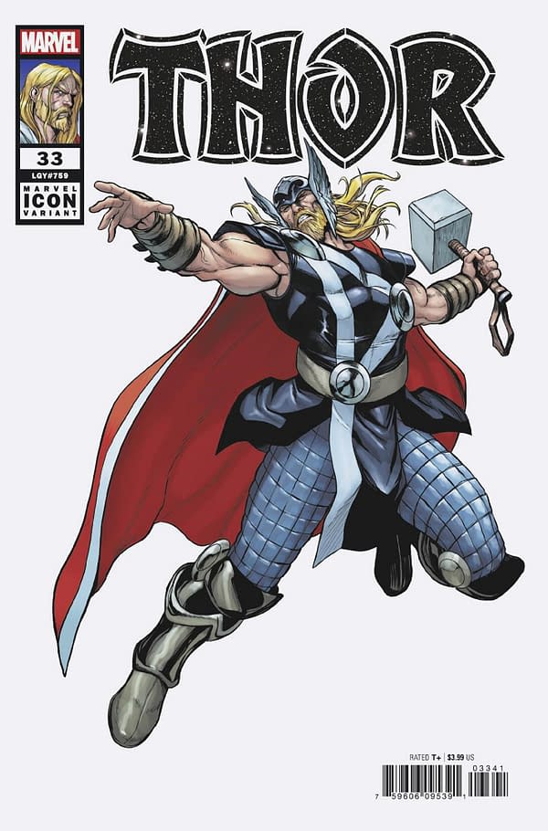Cover image for THOR 33 STEFANO CASELLI MARVEL ICON VARIANT