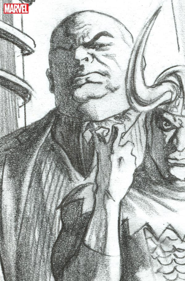 Cover image for MOON KNIGHT 22 ALEX ROSS TIMELESS KINGPIN VIRGIN SKETCH VARIANT
