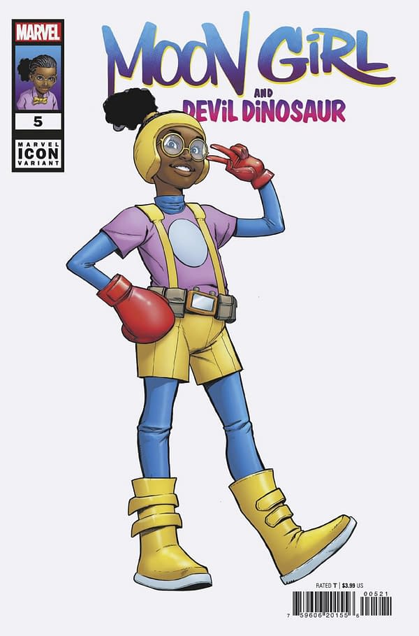 Cover image for MOON GIRL AND DEVIL DINOSAUR 5 STEFANO CASELLI MARVEL ICON VARIANT