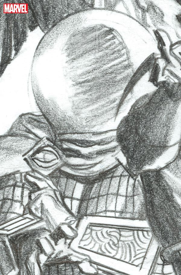 Cover image for AMAZING SPIDER-MAN 23 ALEX ROSS TIMELESS MYSTERIO VIRGIN SKETCH VARIANT