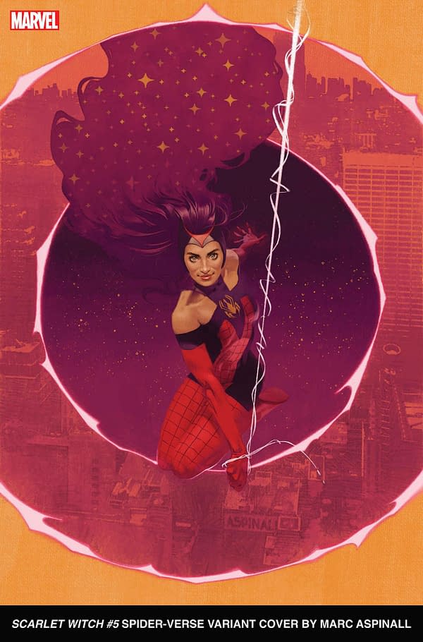 Cover image for SCARLET WITCH 5 MARC ASPINALL SPIDER-VERSE VARIANT