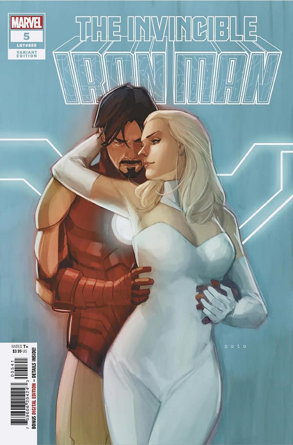Cover image for INVINCIBLE IRON MAN 5 PHIL NOTO VARIANT
