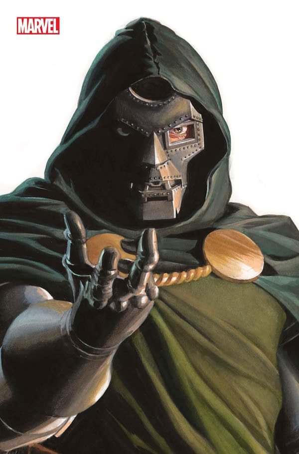 Cover image for GUARDIANS OF THE GALAXY 1 ALEX ROSS TIMELESS DOCTOR DOOM VIRGIN VARIANT