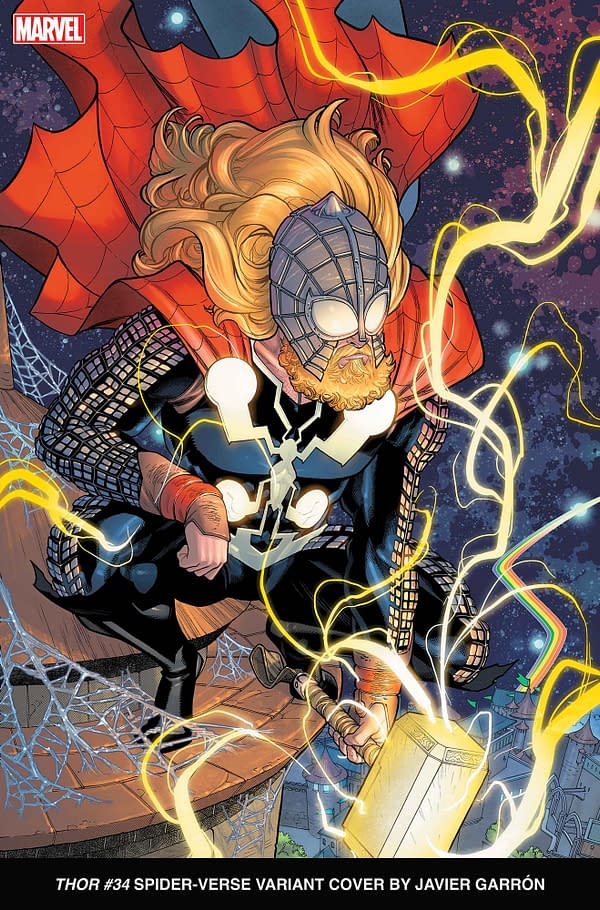 Cover image for THOR 34 JAVIER GARRON SPIDER-VERSE VARIANT