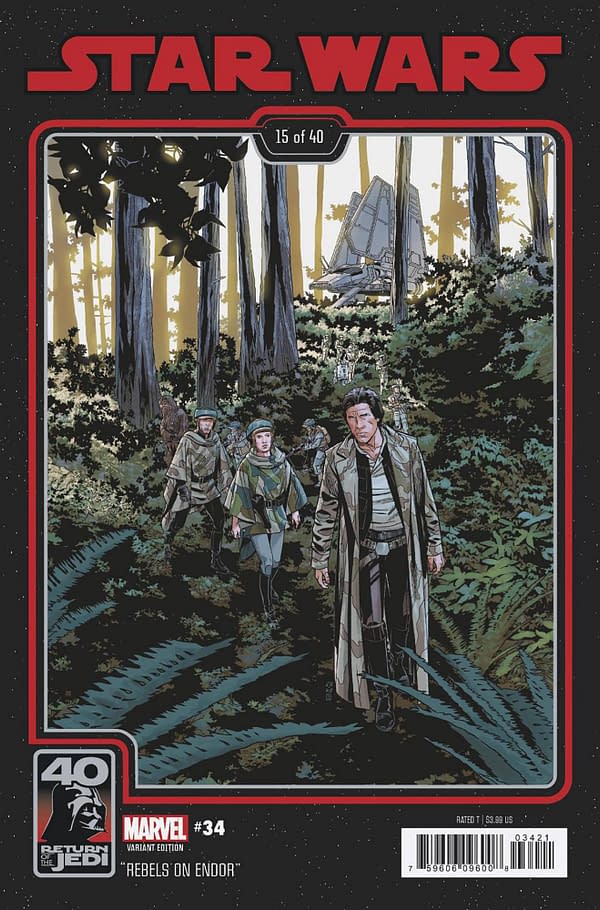 Cover image for STAR WARS 34 CHRIS SPROUSE RETURN OF THE JEDI 40TH ANNIVERSARY VARIANT