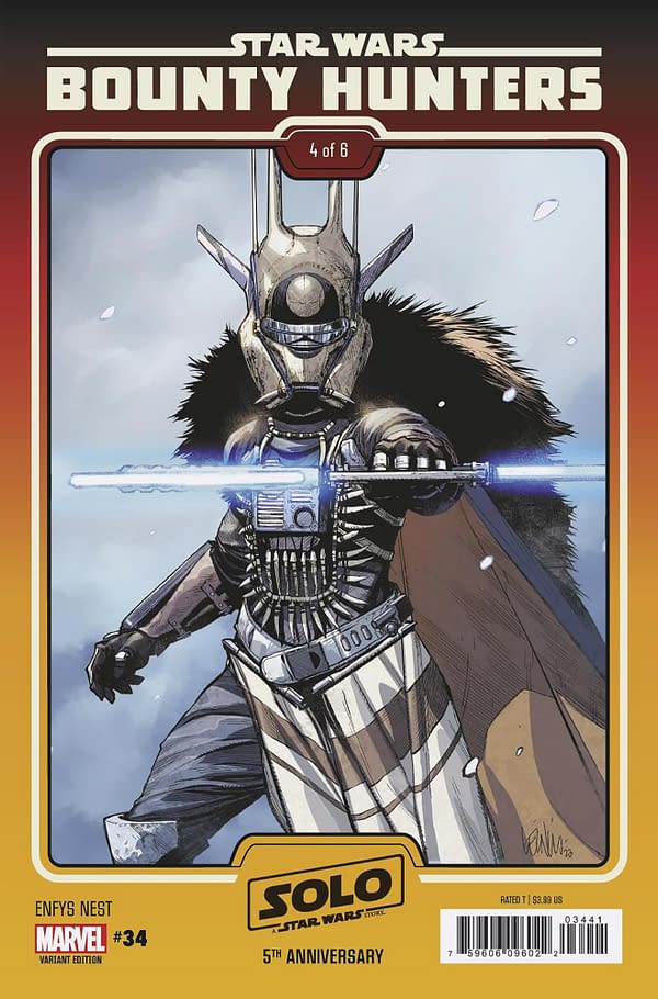 Cover image for STAR WARS: BOUNTY HUNTERS 34 LEINIL YU ENFYS NEST SOLO 5TH ANNIVERSARY MOVIE VARIANT
