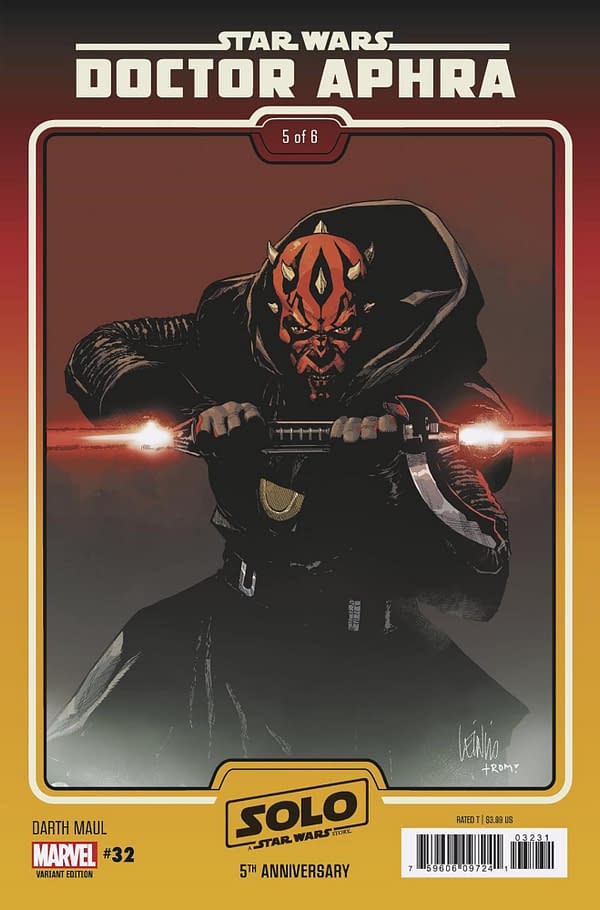 Cover image for STAR WARS: DOCTOR APHRA 32 LEINIL YU DARTH MAUL SOLO 5TH ANNIVERSARY MOVIE VARIANT