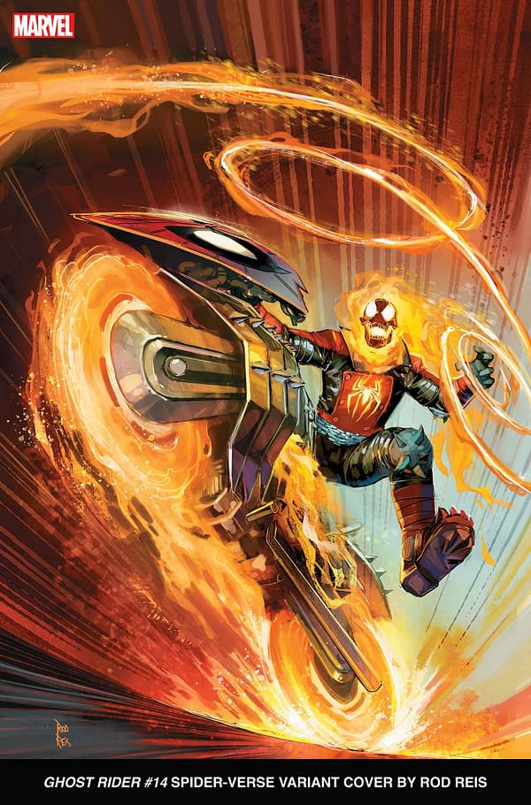 Cover image for GHOST RIDER 14 ROD REIS SPIDER-VERSE VARIANT