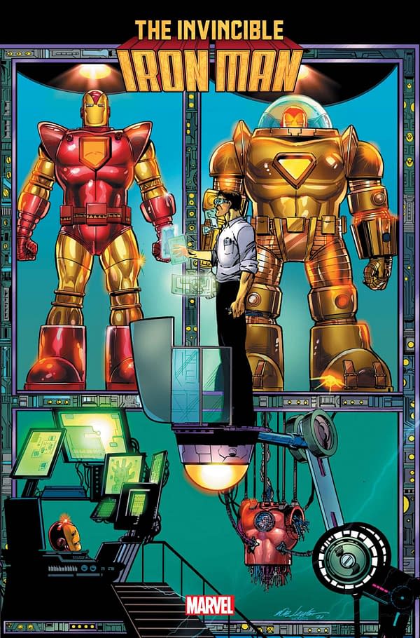 Cover image for INVINCIBLE IRON MAN 6 BOB LAYTON CONNECTING VARIANT