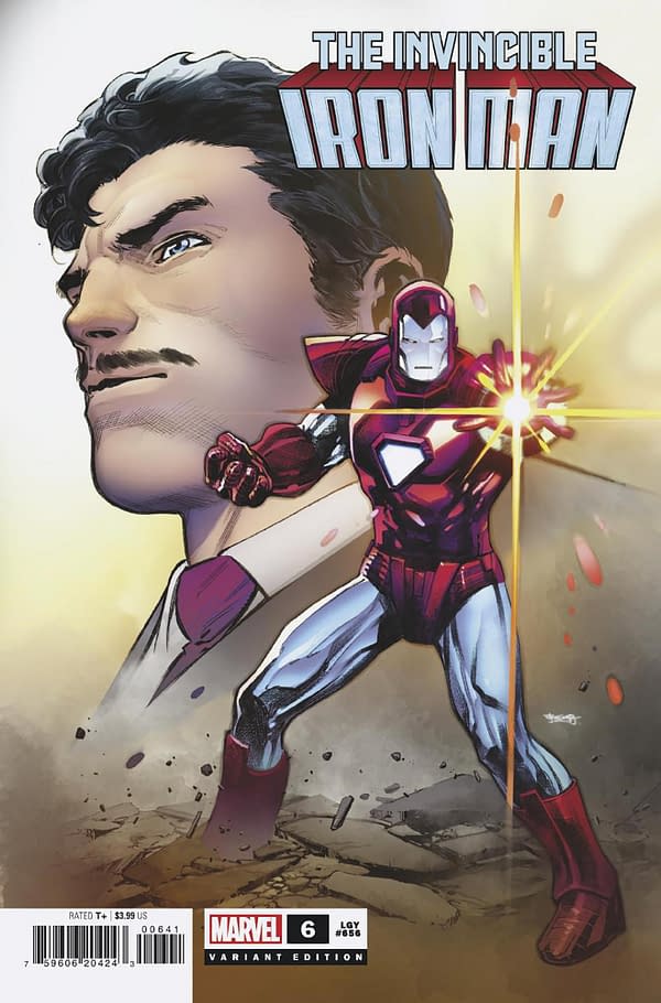 Cover image for INVINCIBLE IRON MAN 6 STEPHEN SEGOVIA VARIANT