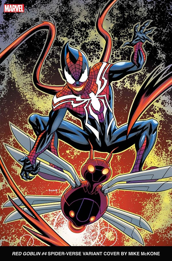 Cover image for RED GOBLIN 4 MIKE MCKONE SPIDER-VERSE VARIANT