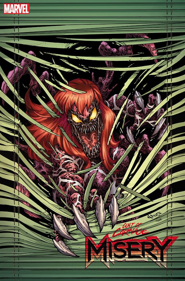 Cover image for CULT OF CARNAGE: MISERY 1 TODD NAUCK WINDOWSHADES VARIANT