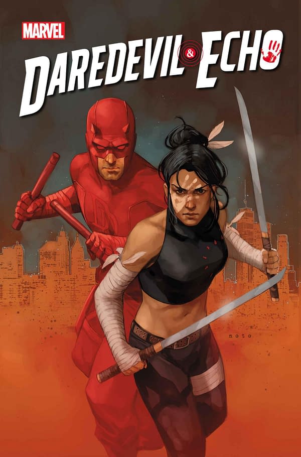 Cover image for DAREDEVIL AND ECHO #1 PHIL NOTO COVER