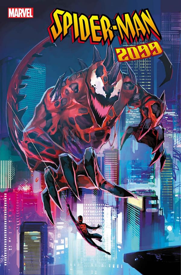 Cover image for SPIDER-MAN 2099: DARK GENESIS 1 ROD REIS CONNECTING VARIANT