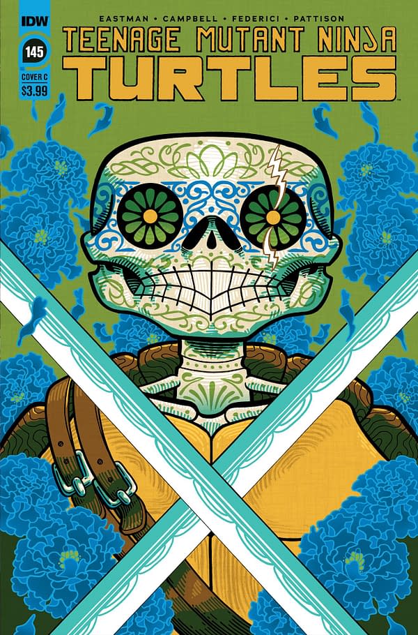 Cover image for Teenage Mutant Ninja Turtles #145 Variant C (Día de los Muertos)